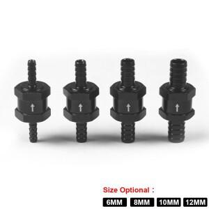 체크 밸브 편도 인라인 비복귀 디젤 가솔린 검정색4mm 6mm 8mm 10mm OD