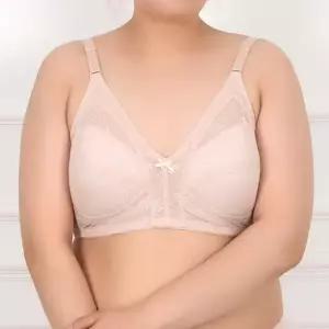 혜명마트 꽃무늬 레이스 광폭 날개 노와이어 빅사이즈 3단 브라 빅사이즈속옷 큰컵브라 빅브라 여자속옷 와