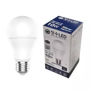 장수 LED 벌브 전구 10W E26 주광색 형광등 다마