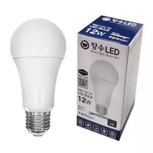 장수 LED 벌브 전구 12W E26 주광색 형광등 다마