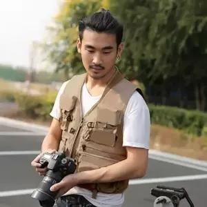 [하프클럽/알티피아]레저 조끼 브라운 작업조끼 망사조끼