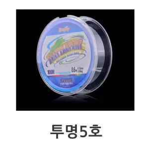 낚시릴용 낚시줄 투명5호 100M 원투낚시줄 낚싯줄 jnS5+3qJG