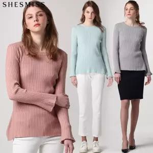 [쉬즈미스][쉬즈미스(SHESMISS)] 데일리 파스텔 페미닌 골지 풀오버 (택가격98000원)