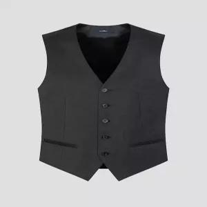 [로가디스] [COUTURE] REDA 울 스트레치 솔리드 레귤러 핏 수트 베스트 - 애쉬 (RX6103RP24)