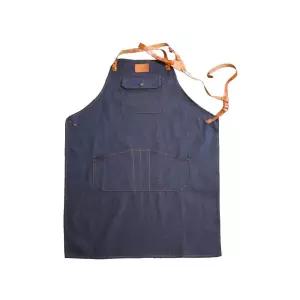 (목선인) 데님 앞치마(가죽 Y자 벨트) JRY5+6ENq