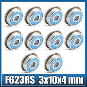 호환 F623RS 베어링 3 10 4mm ABEC-7 10 Pcs, VORON 0 모션용 F623-2RS 플랜지 볼 베어링, A/B 드라이브 장치 아이들러 XY 조인트에 사용