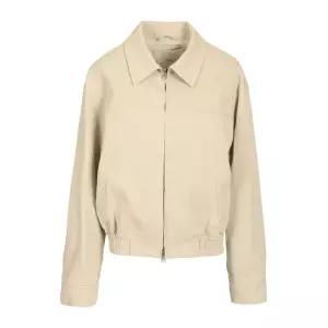 자수 패치 코튼 블루종 재킷 UDJU6A109G1 SEA SALT GREY