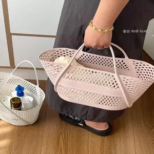 젤리백 목욕바구니 수납 비치백 토트백 수영 젤리 네트
