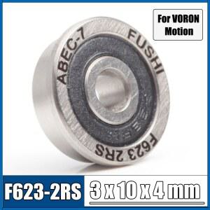 호환 F623RS 베어링 3 10 4mm ABEC-7 10개 F623-2RS 플랜지 볼 베어링 VORON 0 모션용 , A/B 드라이브 유닛 아이들러 XY 조인트에 사용