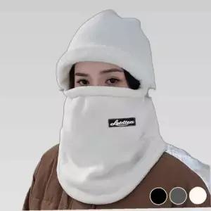 여성용 풀커버 폴라폴리스 후드 워머 마스크 겨울