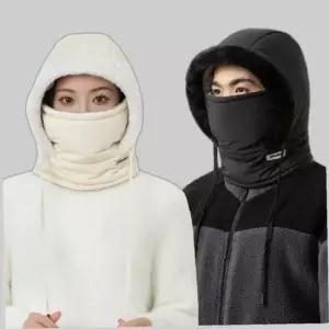 올인원 패딩 스타일 겨울 남여공용 후드 넥워머 멀티