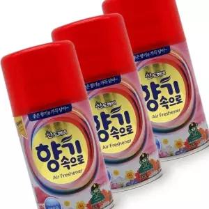 산도깨비 향기속으로 자동분사기용 향캔 3개 화장실 욕실 실내 방향제 탈취제