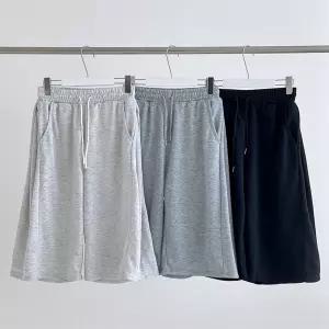 여성 옆선 디테일 와이드 버뮤다 트레이닝 반바지 5부