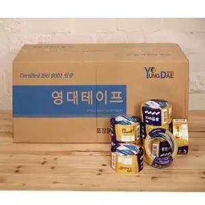 OPP테이프 포장용 투명 3절테이프 박스 포장 테이프 테잎 50p