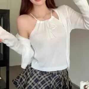 [옷은날개] 여름 홀터넥 나시 가디건 코디 세트 썸머 골지 데일리