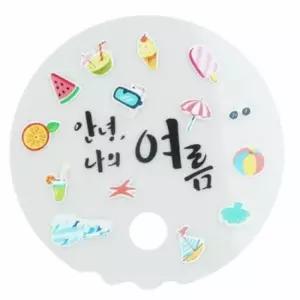 창의력장난감 투명부채만들기 집콕놀이키트 투명 부채 꾸미기 10개