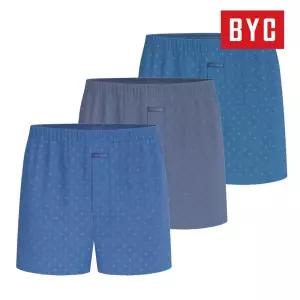 BYC 남성 트렁크팬티 80수 순면 고급 사각박서 3매입 세트 MCG1508