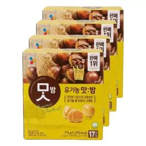 CJ제일제당 유기농 맛밤 714g x 4개