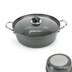 인덕션겸용 경질 국수전골냄비 뚜껑포함 30cm 칼국수 찌개