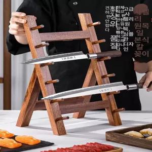 원목 칼거치대 스시 정리대 홀더 보관함 꽂이 업소용
