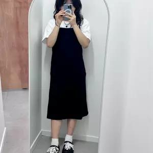 LD 쎄르 끈 롱 원피스 치마 여성 나시 홈웨어 여자 여름 잠옷