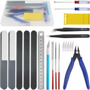 빅스톤 22 PCS 모형 도구 키트 취미 건축 공예 모델러 자동차 비행기 건물 로봇 수리 및