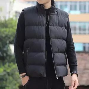 [더블디] 남성 겨울 방한 따뜻한 경량 패딩 조끼 IS-JP51 (10141136A)