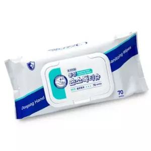 동성 물티슈 70매 캡형 무향 대용량 손세정 휴대용 청결티슈