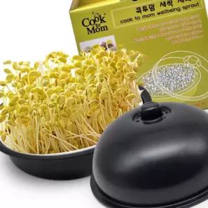 국산 원형 콩나물 재배기 블랙 집에서 새싹 키우기 교육용 학습용 가정용 판촉물 답례품 사은품[무료스티커