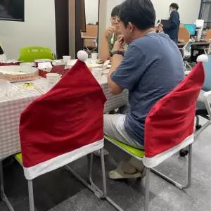 크리스마스 홈파티 꾸미기 크리스마스캠핑 의자커버