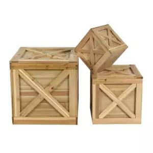 나무 상자 50CM 30X30X30CM 커버리스 레트로 장식소품 촬영 컬러 원목