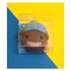 엉덩이탐정 가방고리인형 브라운 PVC