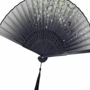 블랙 나비 접이식 부채 일본부채 접이식부채 꽃부채