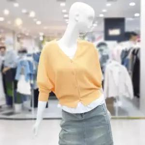 [하프클럽/에이비에프지]abfz sh06 데일리 브이 가오리핏 쿨 가디건 SLBNZ2Y35F