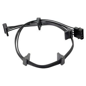 컴퓨터전원버튼 PC 서버 IDE 렉스 SATA 케이블 어댑터 검은색 18AWG 40CM 분배기