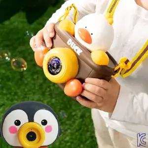 펭귄 자동 버블건 멜로디 비눗방울 장난감 KC인증 배터리포함 어린이 야외용