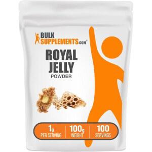 BulkSupplements.com 로얄 젤리 파우더 - 면역 지원을 위한 보충제 글루텐 프리, 1회 제공량당 1g, 100g (3.5온스) (1팩)