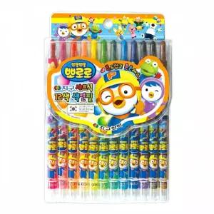 12색 뽀로로 샤프식 색연필 뽀로로 색연필세트