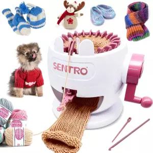 SENTRO 뜨개질 기계 22 바늘 손 스마트 기 코바늘 및 DIY 양말