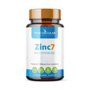 아연7: 7-in-1 아연 복합체 50mg - 면역 방어, 깊은 수면 및 하루 종일 에너지를 위한 최대 흡수 | 호르몬 균형, 정신 집중 신진대사 지원 캡슐 60개