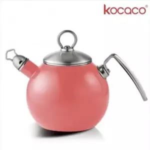 식당주전자 코카코 바리스타IH 티볼 핑크 법랑주전자 1.25L
