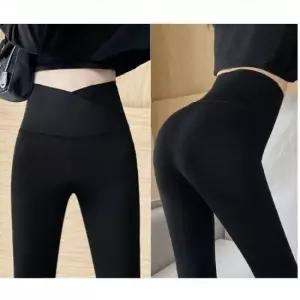 여성7부레깅스 요가 필라테스 슬림 허리 라인 크로스 쫀쫀 레깅스