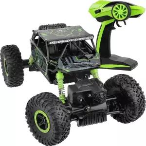 Click N' Play 원격 제어 자동차 4WD 오프로드 락 크롤러 차량 2.4 GHz 그린