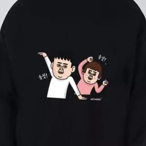 둠칫 맨투맨 티셔츠 캐릭터 커플티 키밍 기모맨투맨 데일리 긴팔