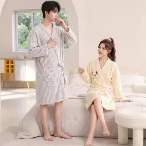 ELS-148 극세사 샤워가운 도톰 골지