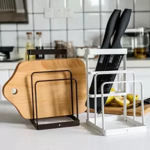 주방 도마 냄비뚜껑 칼 꽂이 수납 거치대 DD-11628 EMn5+4tUH