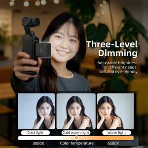 호환 A384T- Led 비디오 조명 카메라 필 라이트 충전식 필 램프 3 Action 5Pro A 용 휴대용 사진 조명