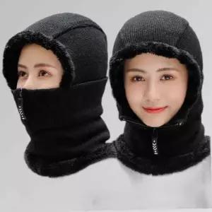 비니 마스크 지퍼식 기모안감 방한모자 바라클라바