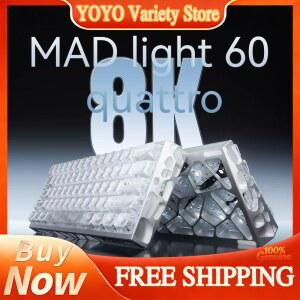 크리스탈키캡 MAD CATZ LIGHT 60 QUATTRO ESPORTS용 RGB 알루미늄 스위치 자석 크리스탈 게임용 키캡 백라이트 키보드 CNC