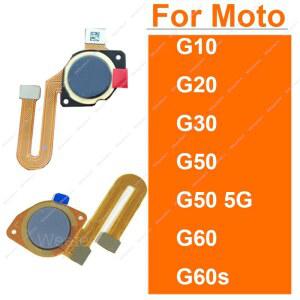 호환 Motorola Moto G10 G20 G30 G50 G60 G60s G50 5G 홈 터치 ID 리본 교체 부품 용 지문 센서 플렉스 케이블